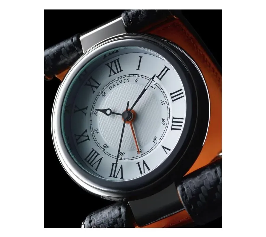 obrazek 2 Zegarek na biurko - Cavesson Black Carbon Fibre with Orange DA3267