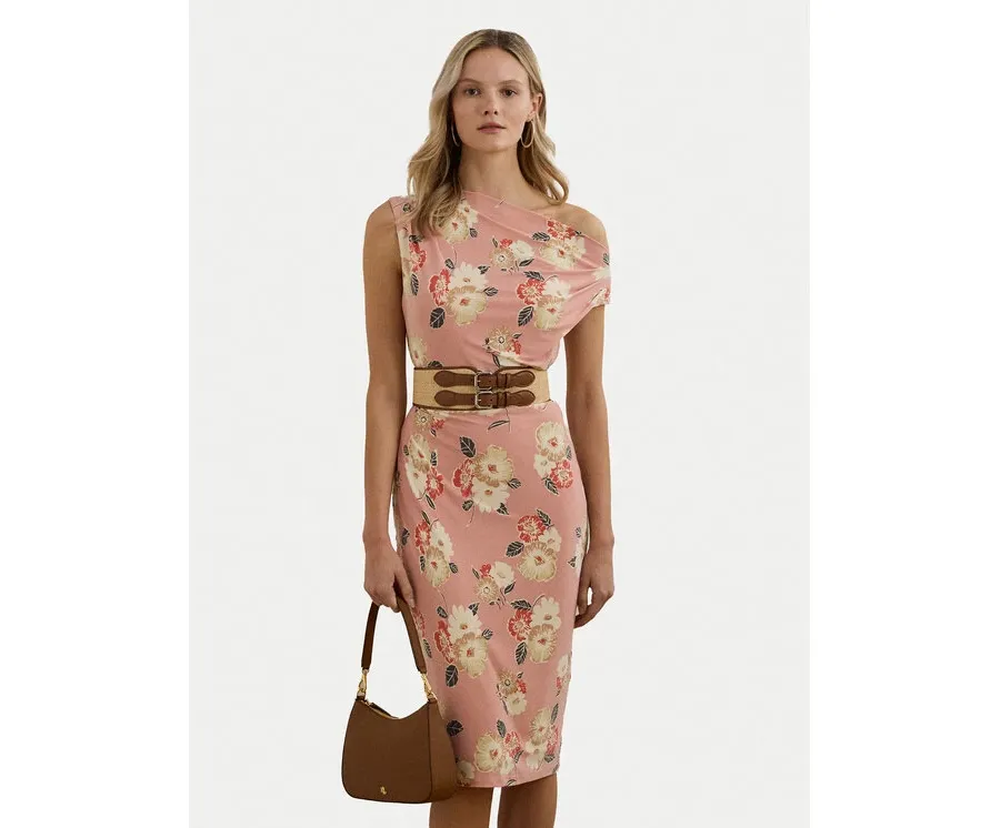 obrazek 1 LAUREN RALPH LAUREN Sukienka koktajlowa 250964083001 Różowy Slim Fit