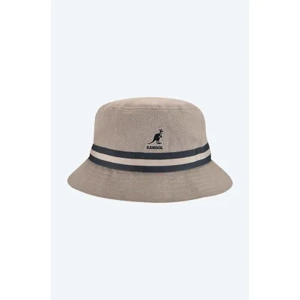 Zdjęcie Kangol kapelusz bawełniany Stripe Lahinch kolor granatowy bawełniany K4012SP.GREY-GREY