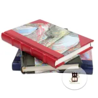 Zdjęcie Kolorowy ręcznie zdobiony skórzany notes