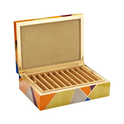 Picture A unique pen box made of noble wood