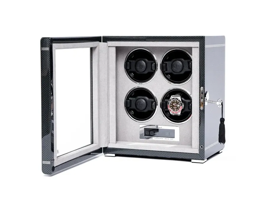 obrazek 3 Idealny dla kolekcjonerów zegarków - rotomat na 4 czasomierze