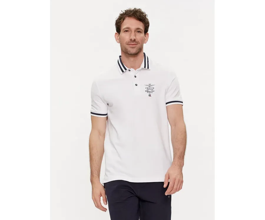obrazek 1 Aeronautica Militare Polo 241PO1758P191 Écru Regular Fit