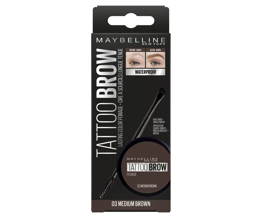 obrazek 1 Maybelline Tatto Brow Pomada do brwi 03 Medium Brown 3.5 ml