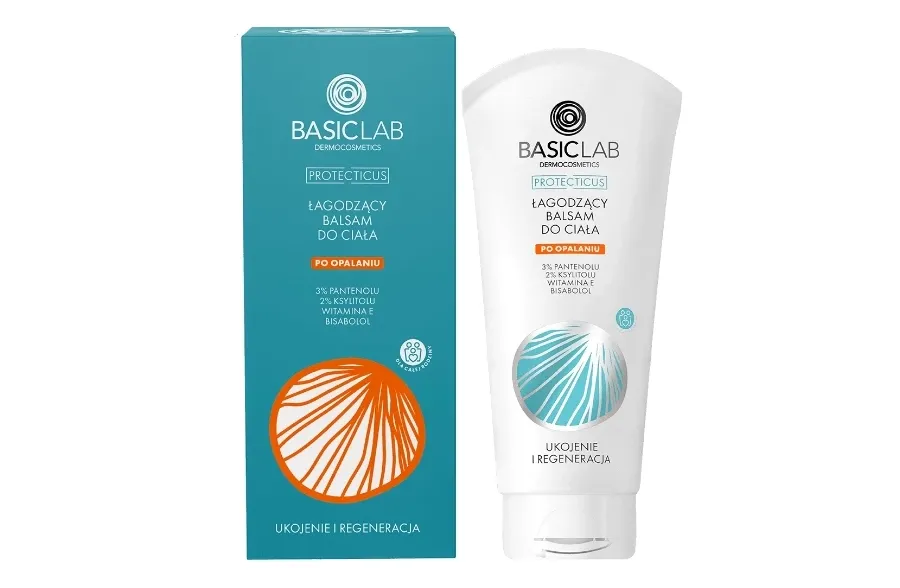 obrazek 1 Basiclab Dermocosmetics Łagodzący balsam do ciała po opalaniu, 100 ml 100 ml