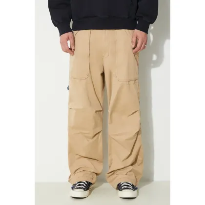 Zdjęcie PLEASURES spodnie Public Utility Pants męskie kolor beżowy proste P24SP038.BEIGE