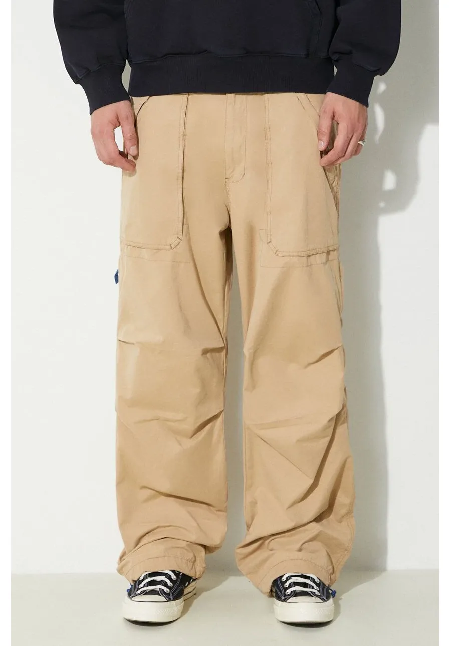 obrazek 1 PLEASURES spodnie Public Utility Pants męskie kolor beżowy proste P24SP038.BEIGE