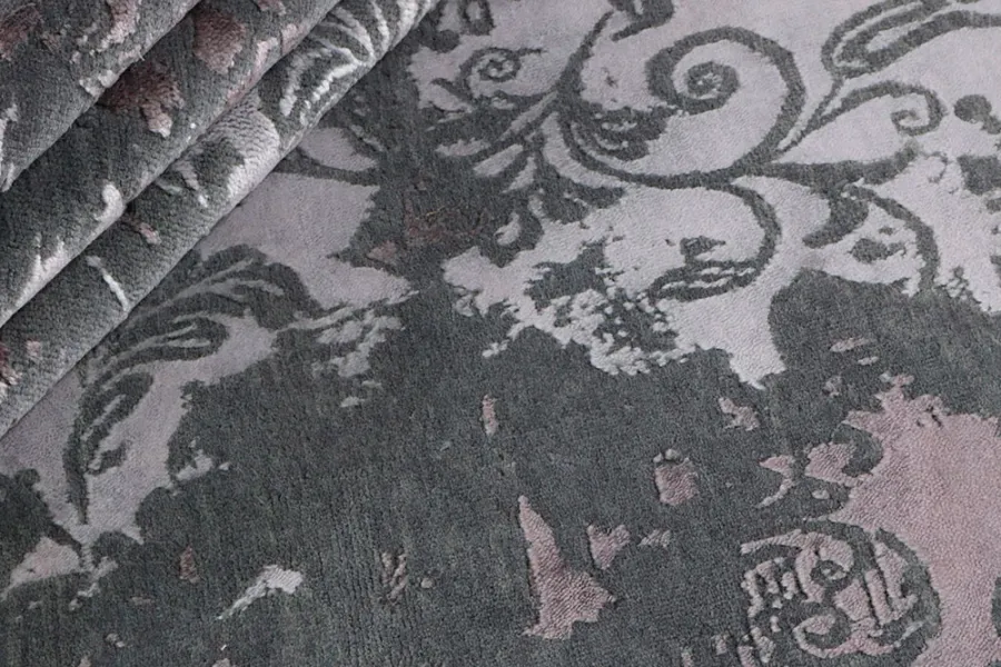 obrazek 3 Stylowy fioletowy ekskluzywny dywan 3D - DAMASK 7082
