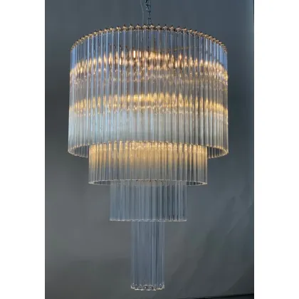 Zdjęcie Wyjątkowa lampa sufitowa z przezroczystym szkłem Murano – Il Paralume Marina