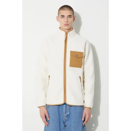 Zdjęcie Fjallraven bluza Vardag Pile męska kolor beżowy wzorzysta