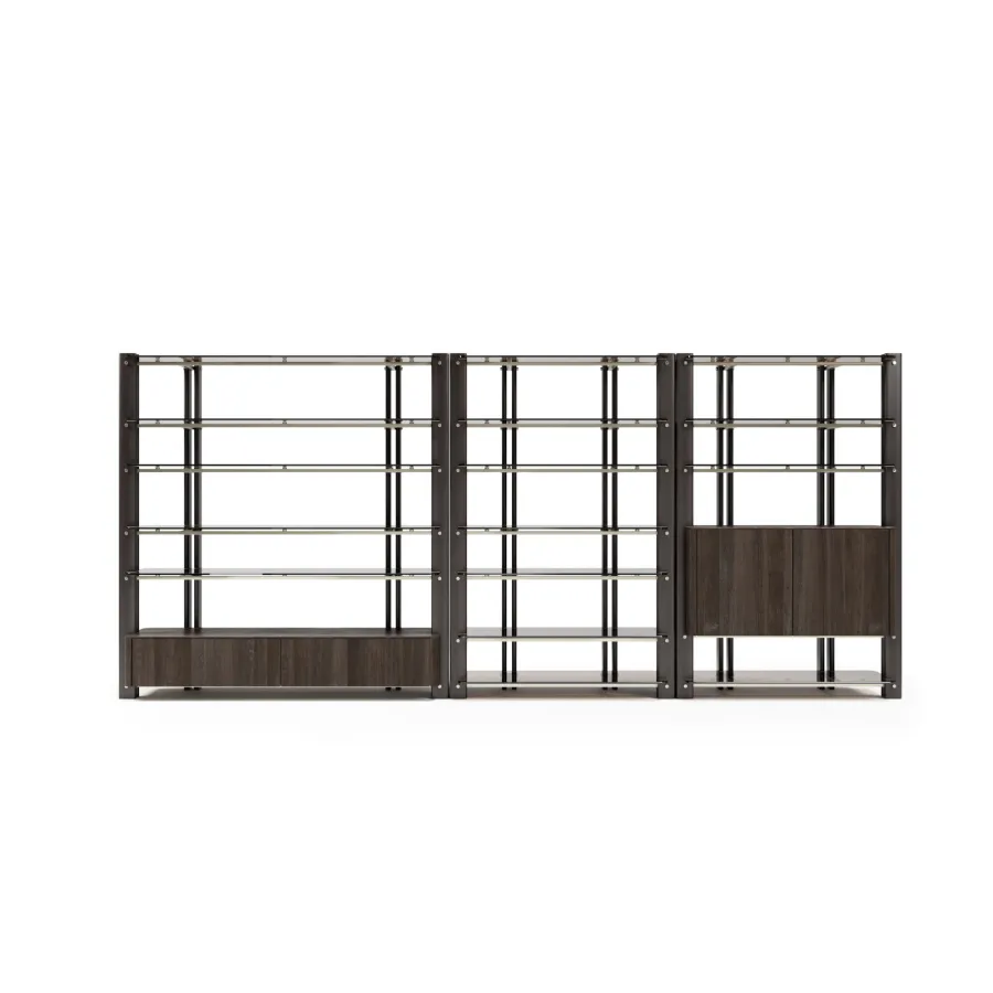 obrazek 4 Wspaniała włoska modernistyczna biblioteczka do salonu lub gabinetu