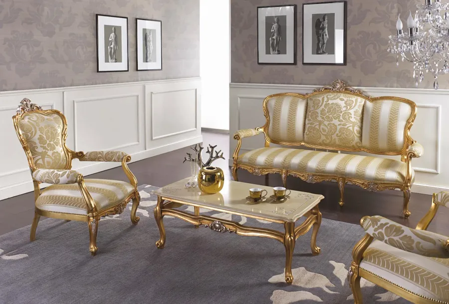 obrazek 1 Ekskluzywna włoska trzyosobowa sofa w stylu antycznym – Morello Gianpaolo