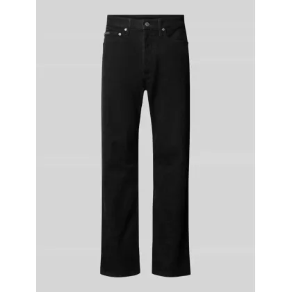 Zdjęcie Jeansy o kroju straight fit z detalem z logo