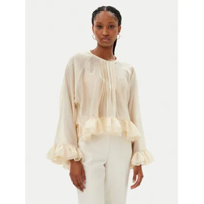 Zdjęcie Kontatto Bluzka MV305C Beżowy Regular Fit