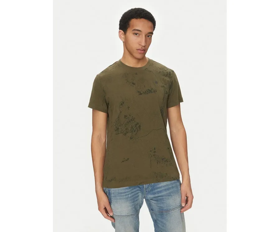 obrazek 1 G-Star Raw T-Shirt Wash D25973-C338 H343 Zielony Regular Fit