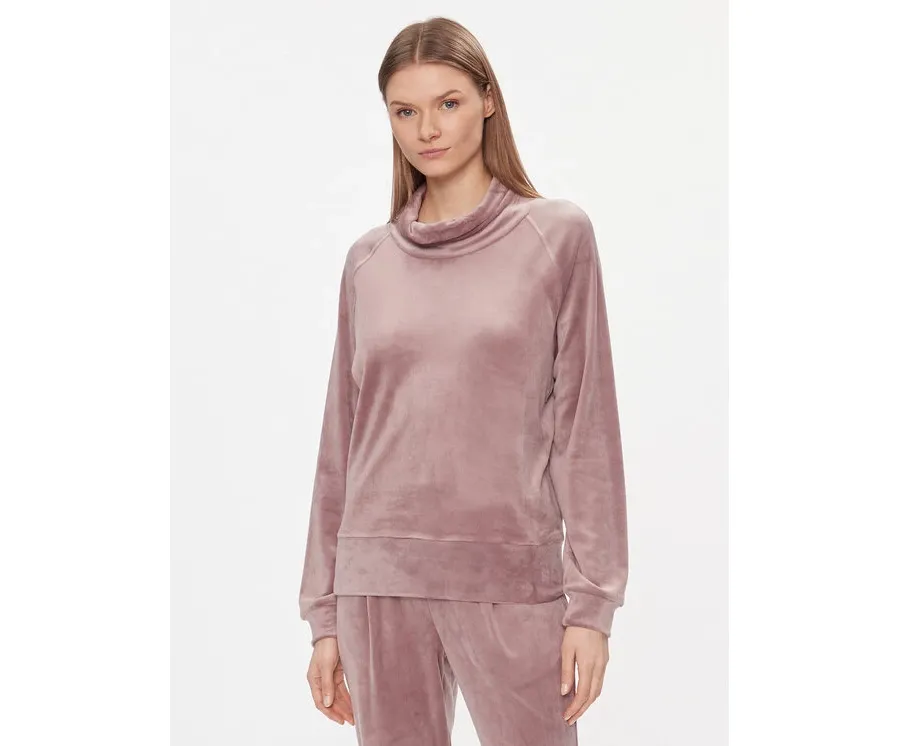 obrazek 1 Triumph Bluza Cozy Comfort Velour Sweater 10216547 Brązowy Regular Fit