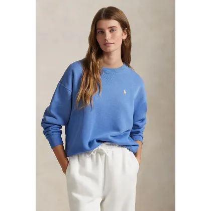 Zdjęcie Polo Ralph Lauren bluza damska kolor niebieski gładka 211943006
