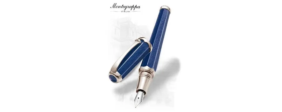 obrazek 1 Oryginalne Niebieskie Pióro Wieczne GOLD Piccola Montegrappa
