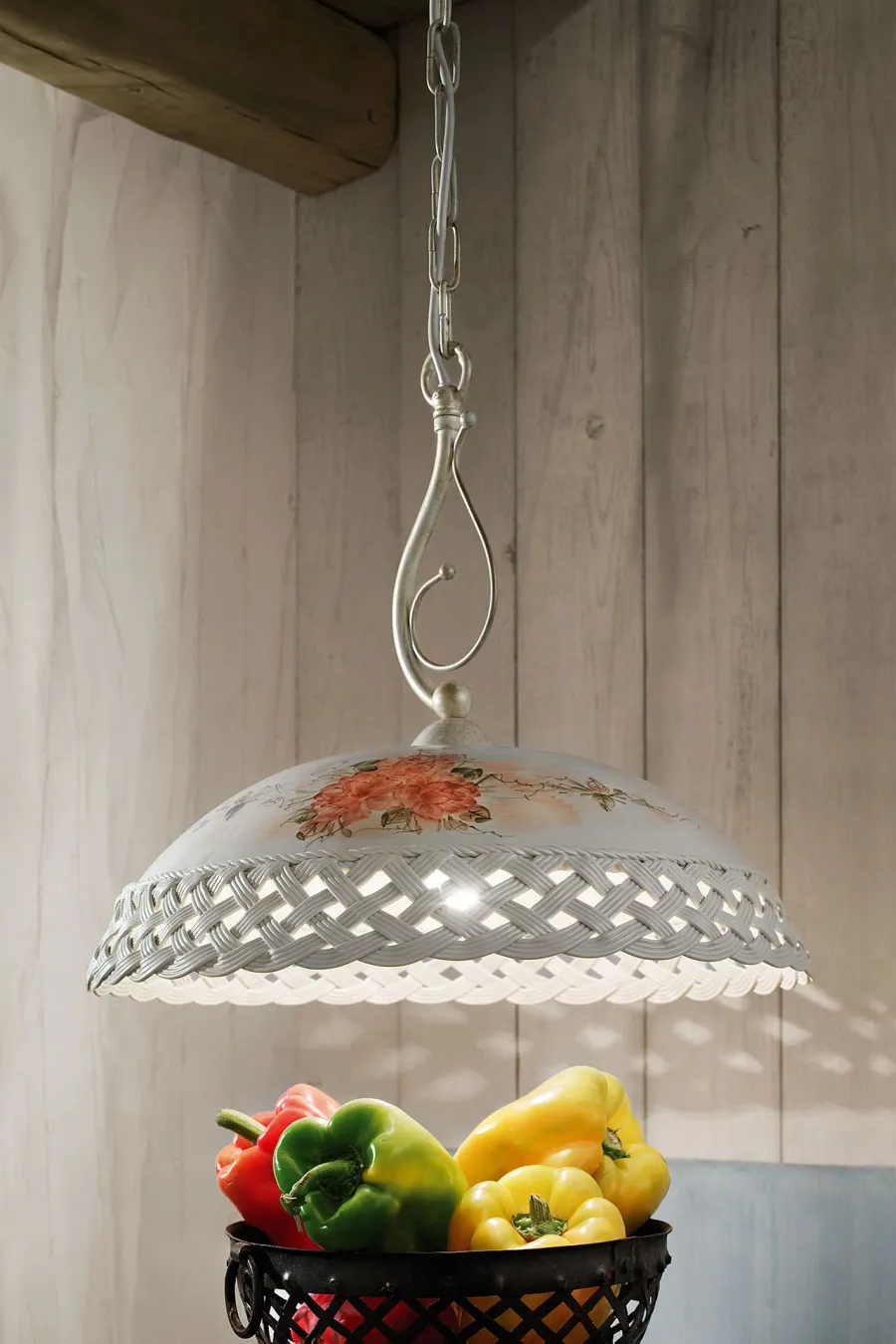 obrazek 2 Duża włoska lampa wisząca Verona w stylu klasycznym