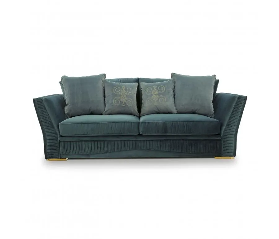 obrazek 2 Turkusowa wygodna sofa w nowoczesnym stylu - Sevensedie