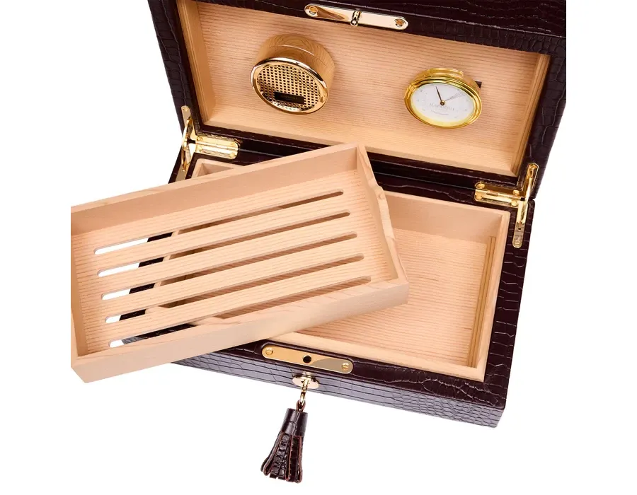 obrazek 5 Skórzana skrzynia na cygara