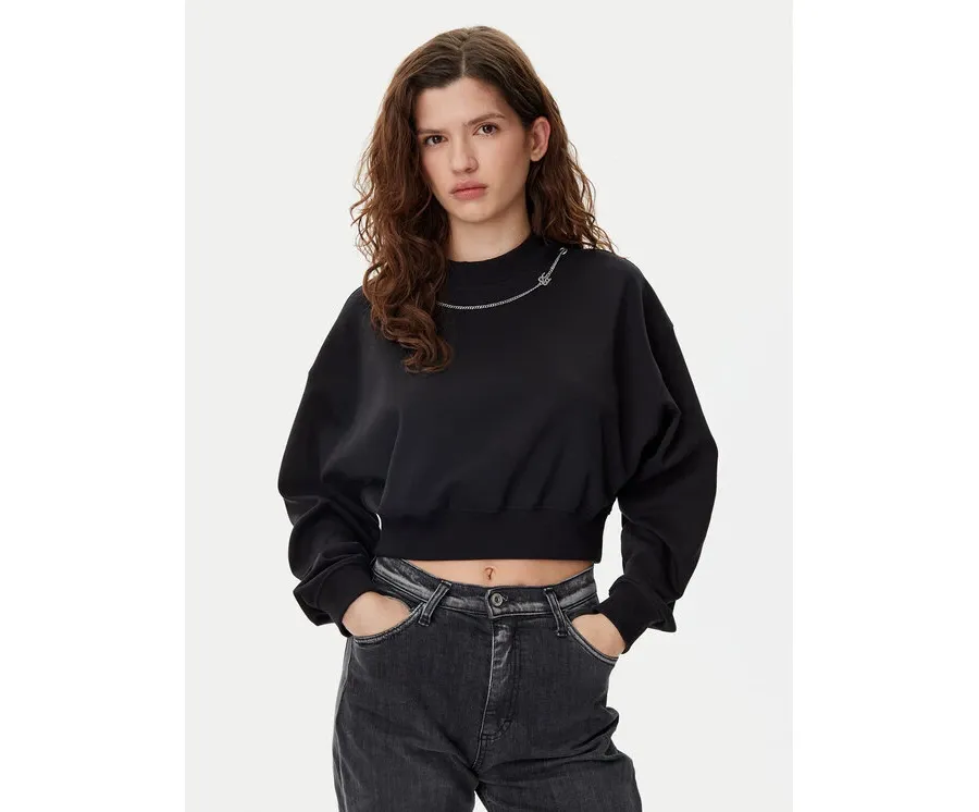 obrazek 1 HUGO Bluza Dewita 50530446 Czarny Oversize
