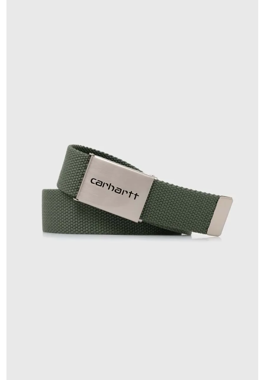 obrazek 1 Carhartt WIP pasek Clip Belt Chrome kolor zielony I019176.1YFXX