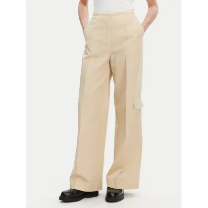 Zdjęcie Calvin Klein Spodnie materiałowe K20K208168 Beżowy Wide Leg