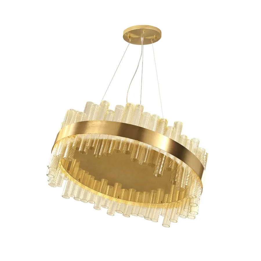 obrazek 3 Wyjątkowa włoska wisząca lampa - szkło murano wykonane ręcznie