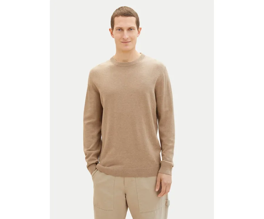 obrazek 1 Tom Tailor Sweter 1038426 Beżowy Regular Fit