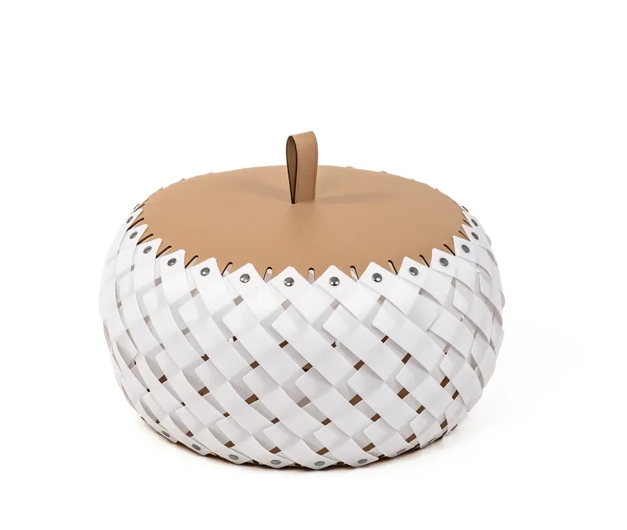 obrazek 1 Piękna skórzana lampa stojąca