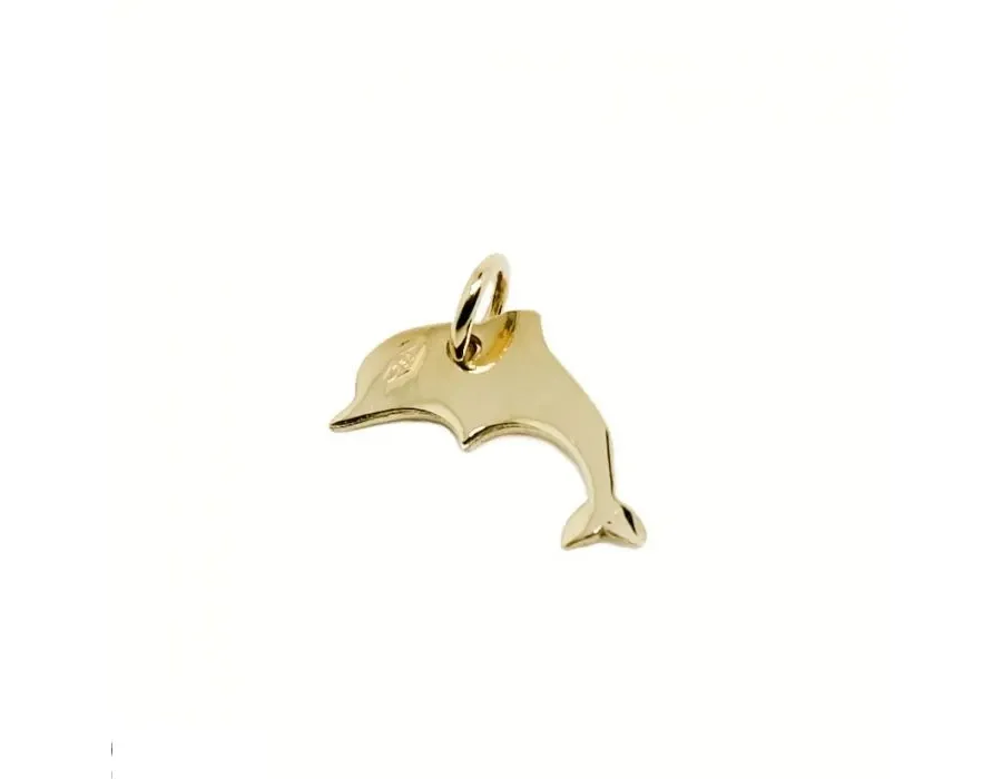 obrazek 1 lśniący wisiorek delfin wym.15x10mm.