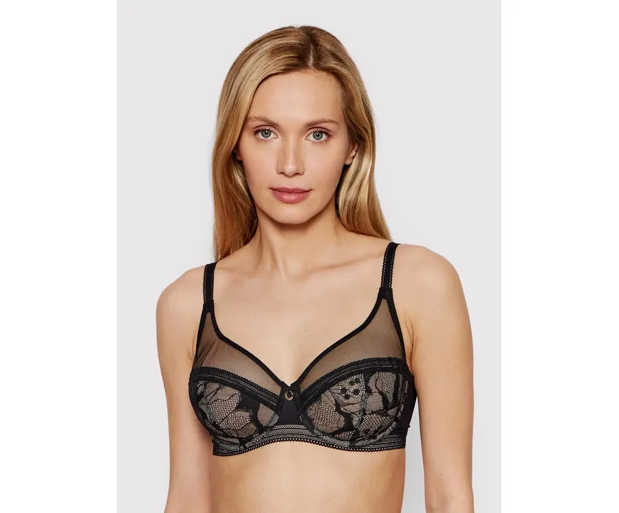 obrazek 1 Chantelle Biustonosz z fiszbiną True Lace C11M10 Czarny