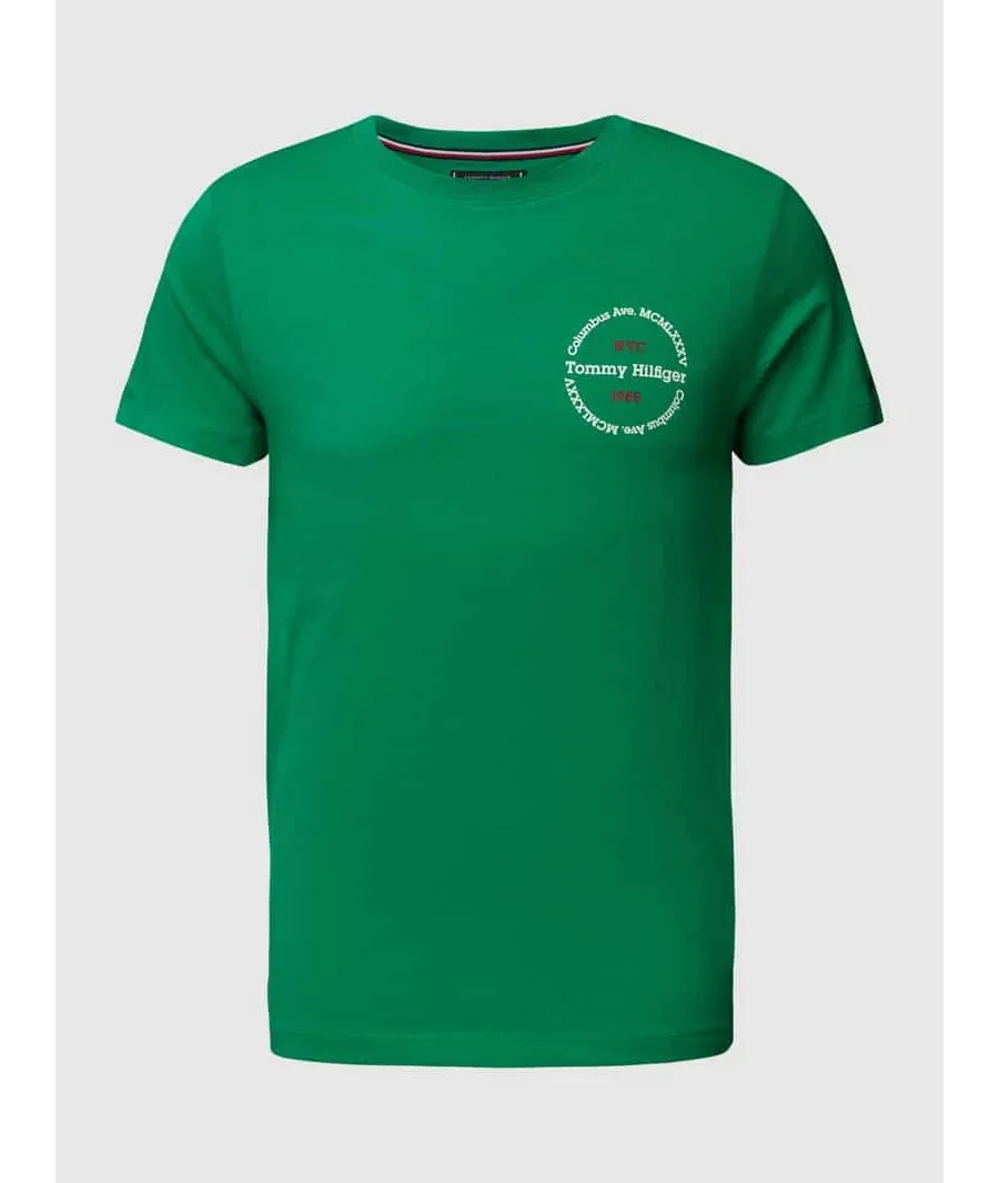 obrazek 1 T-shirt o kroju slim fit z okrągłym dekoltem