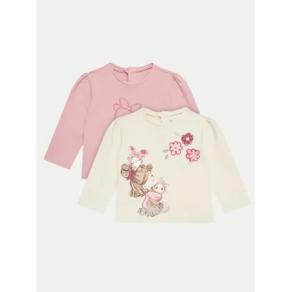 Zdjęcie Mayoral Komplet 2 bluzek 2052 Kolorowy Regular Fit