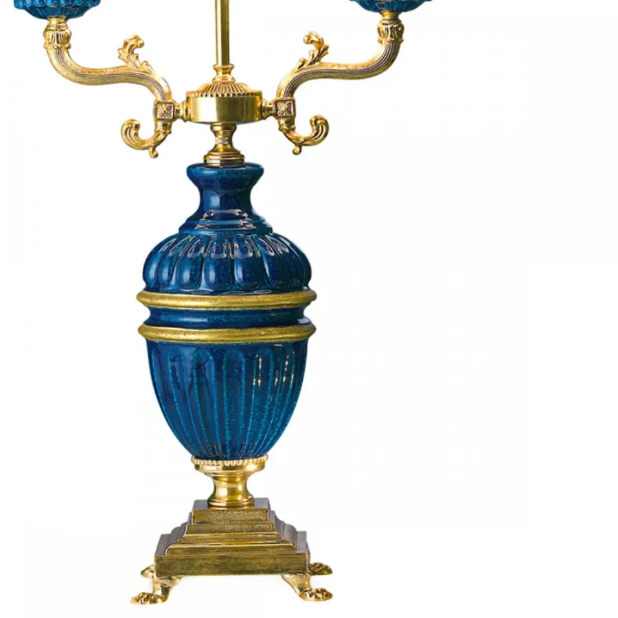 obrazek 2 Modna lampa stołowa z dwoma źródłami światła H.83xL.52xP.40 cm