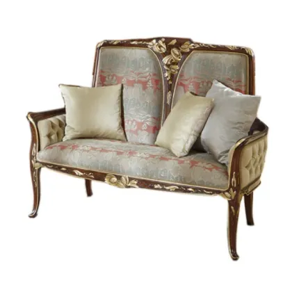 Zdjęcie Dwu-osobowa włoska sofa z dwiema poduszkami