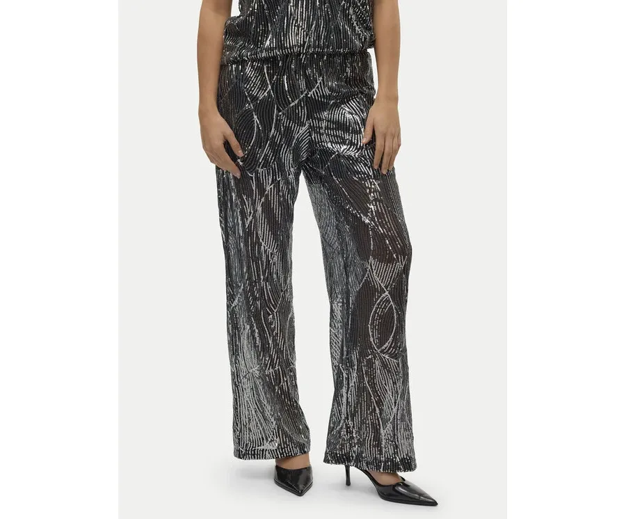 obrazek 1 Vero Moda Spodnie materiałowe Ellen 10319016 Czarny Straight Fit