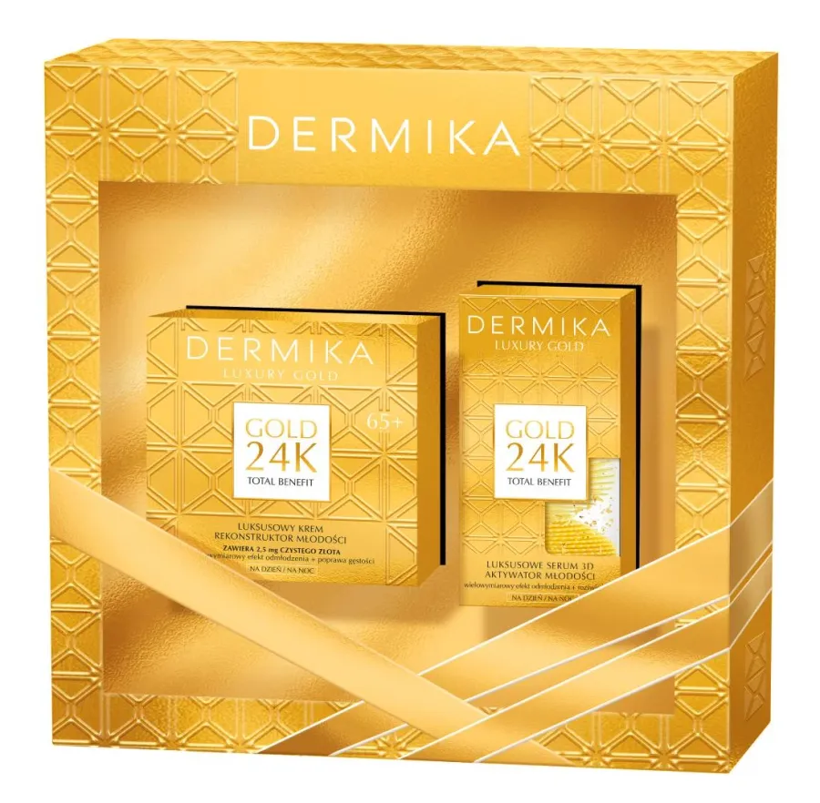 obrazek 1 Dermika Luxury Gold 65+ Zestaw kosmetyków do twarzy
