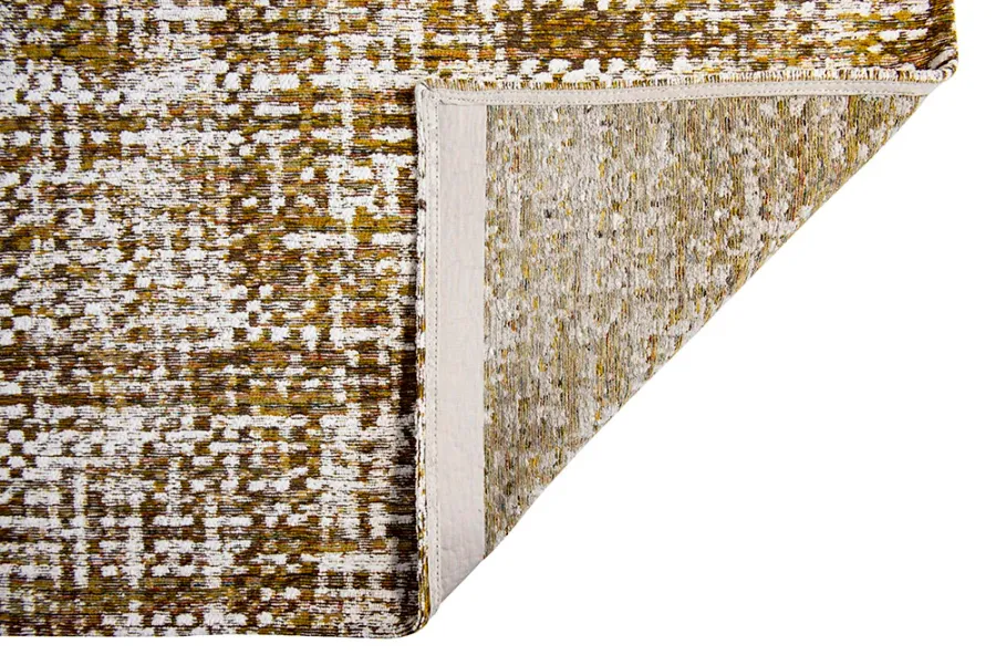 picture 2 Elegant brown-yellow checkered carpet - CITRINE LOAD 8892