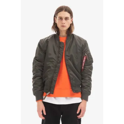 Zdjęcie Alpha Industries kurtka bomber MA-1 VF 59 męski kolor szary przejściowa 191118.04-SZARY