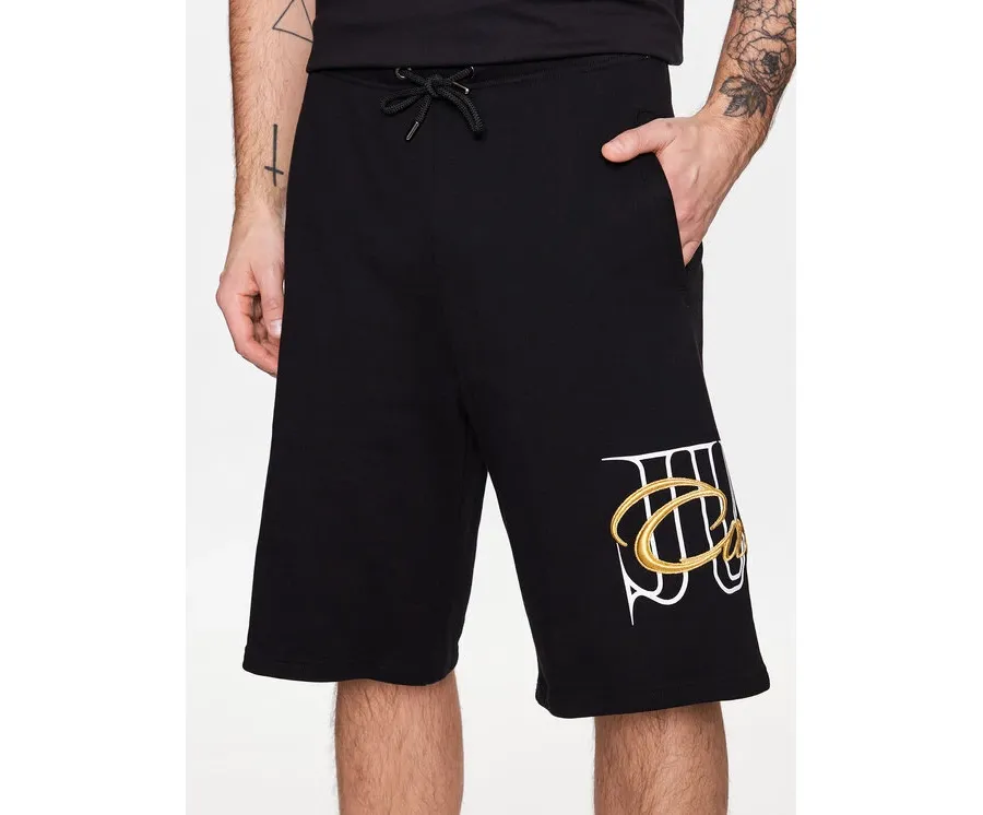 obrazek 1 Just Cavalli Szorty sportowe 74OBDI07 Czarny Regular Fit