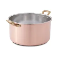 Zdjęcie Głęboki, miedziany rondel z 2 uchwytami, ø 16 cm - Cu Artigiana
