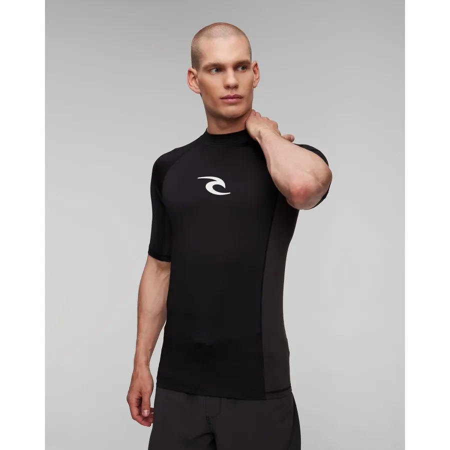 obrazek 1 Czarna Koszulka Do Pływania Męska Rip Curl Waves Upf Perf S/s