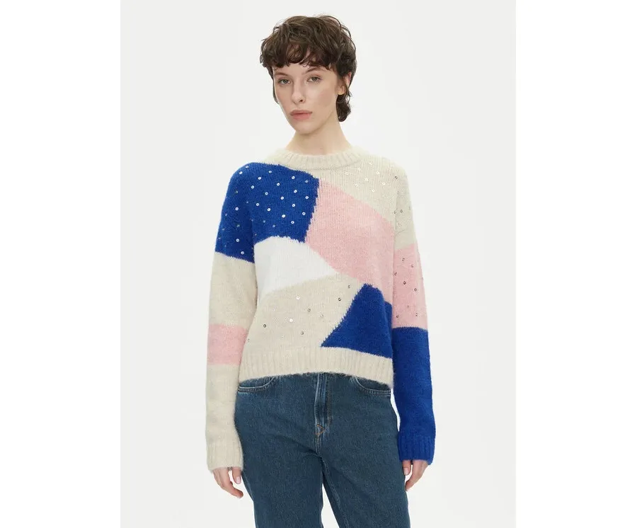 obrazek 1 Pepe Jeans Sweter Nora PL702238 Kolorowy Loose Fit