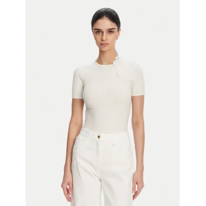 Zdjęcie Elisabetta Franchi Sweter MK-55B-51E2 Biały Slim Fit