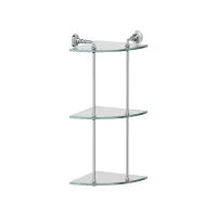 Picture Stylish wall-mounted corner bathroom shelf – 3SC