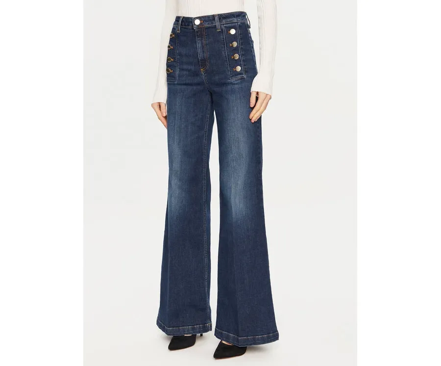 obrazek 1 ViCOLO Jeansy DS0009 Granatowy Regular Fit