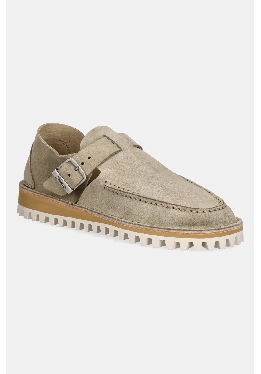 obrazek 1 Fracap mokasyny skórzane Sandals kolor beżowy D151