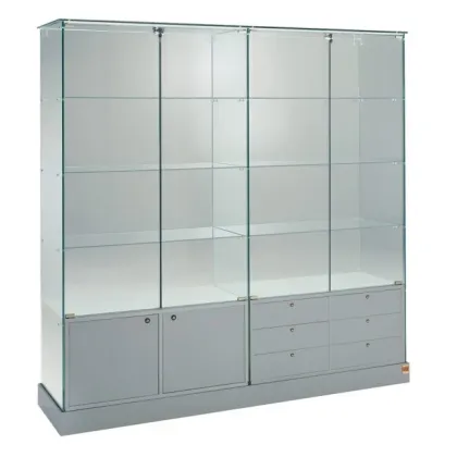 Picture A classic large display cabinet with a base - a cabinet and drawers
